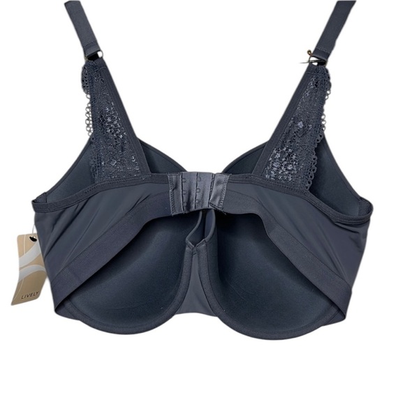 New With Tags LIVELY Purple Smoke Underwire Bra Women Size 38DDD - Picture 5 of 5